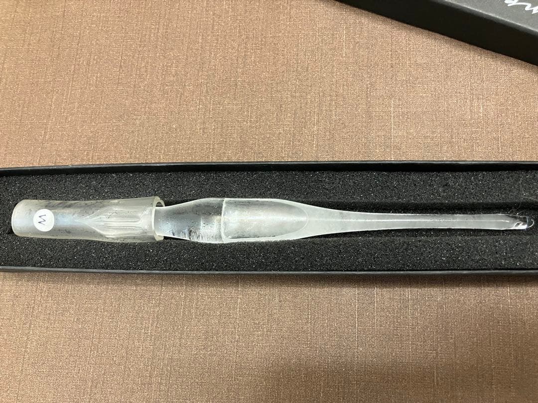 【最終値下げ】aun ガラスペン　ストームガラスシンプルM