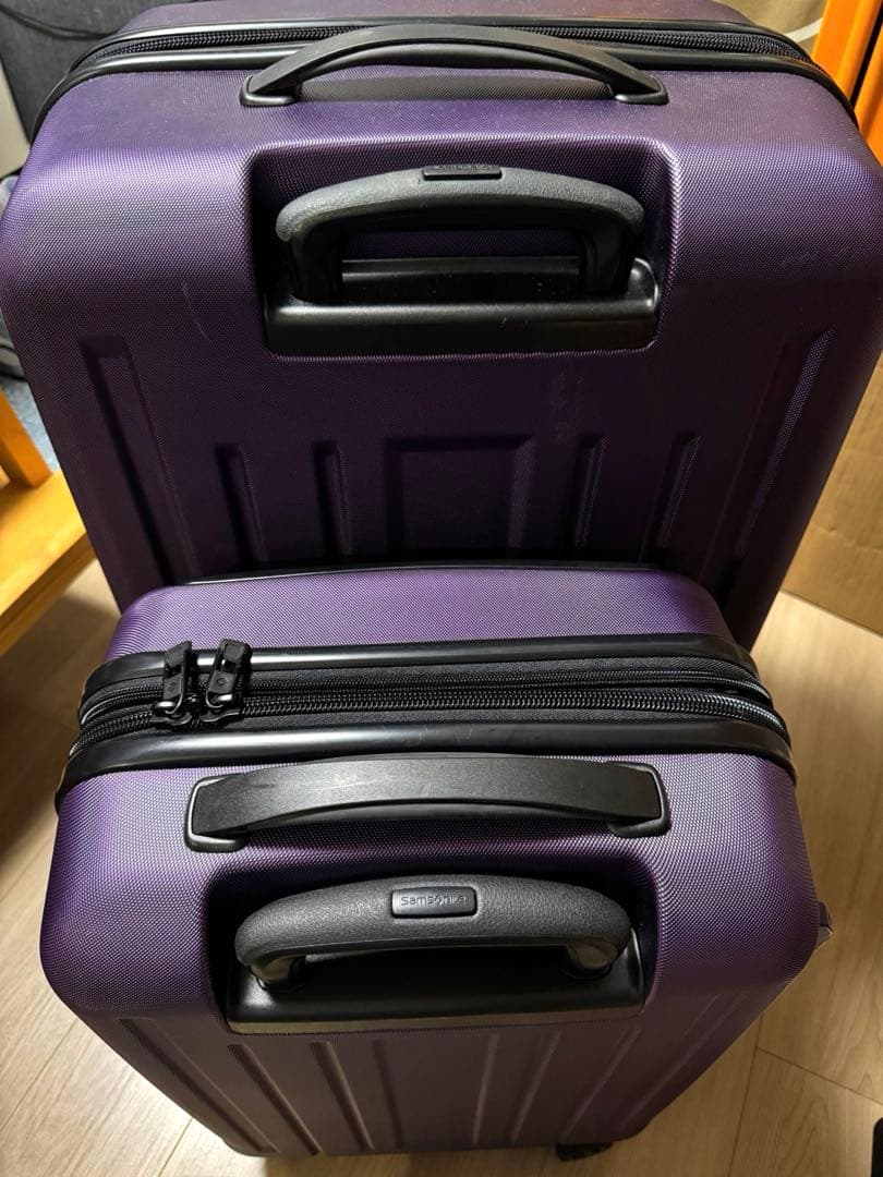 Samsonite パープル キャリーケース 2個セット