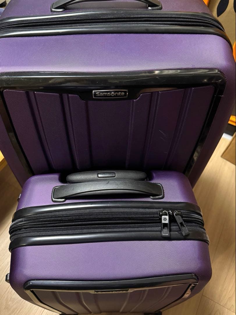 Samsonite パープル キャリーケース 2個セット