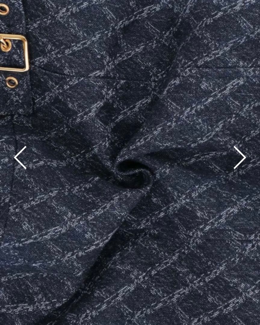 JEWELS 2WAYスリーブデニムキャミプリーツミニドレス/キャバドレス