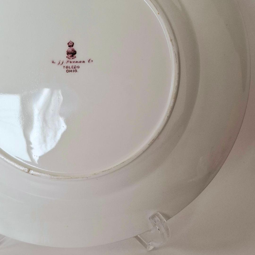 1900年 ミントン minton エナメル ターコイズ キャビネット プレート