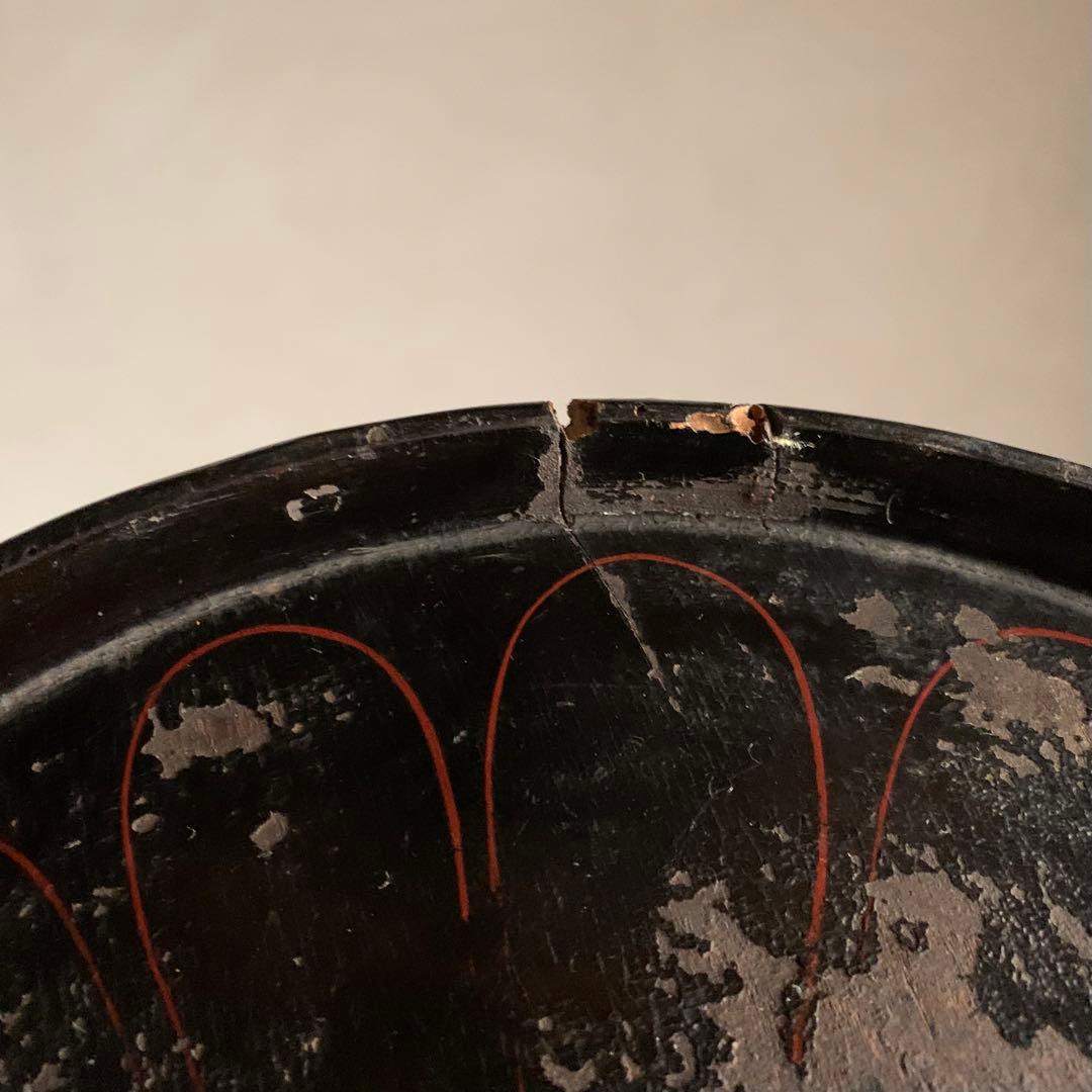 朽木塗 盆 枯れ盆 朽木盆 古道具 古美術 アンティーク 枯れ盆 やつれ盆