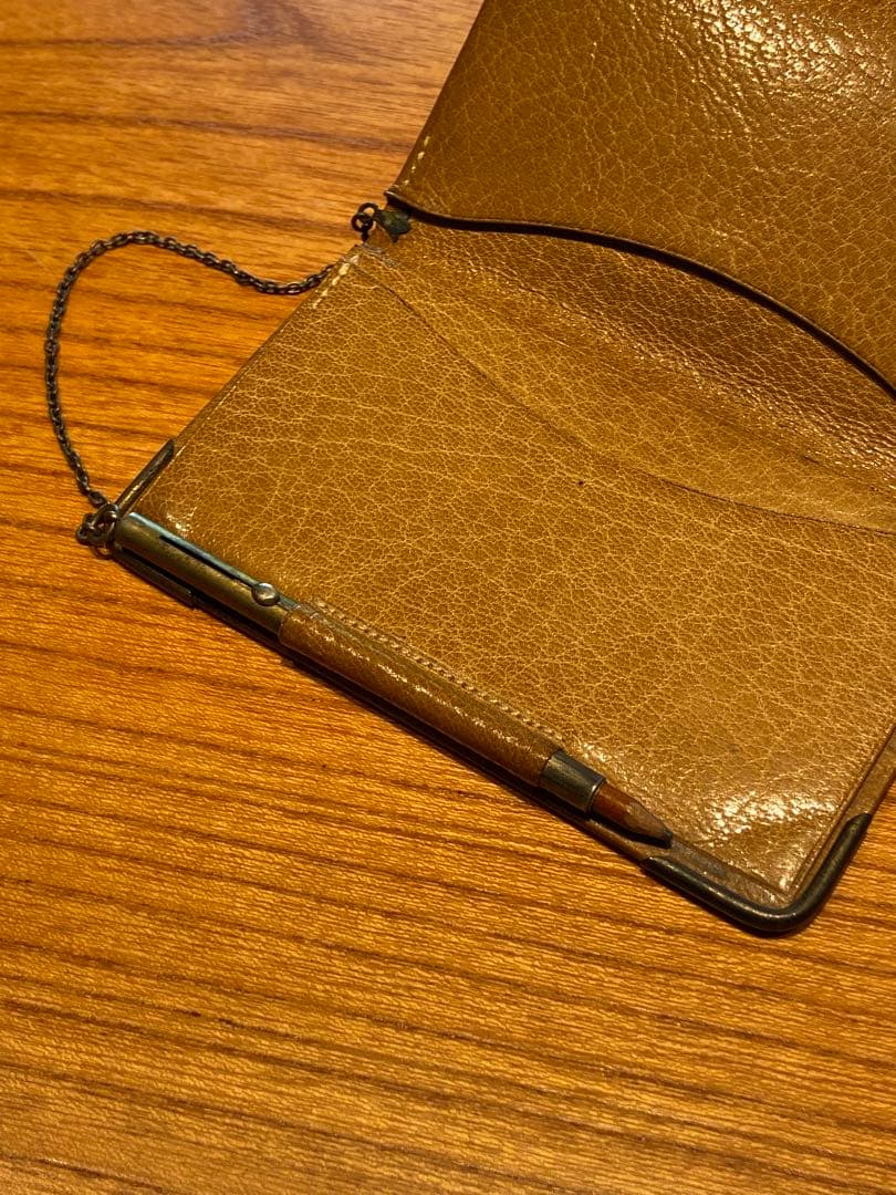 希少　レア　フランスアンティーク革製パーティーバッグk