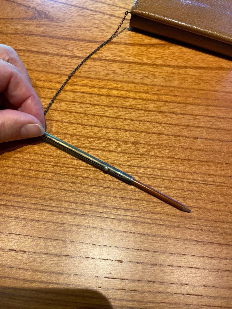 希少　レア　フランスアンティーク革製パーティーバッグk