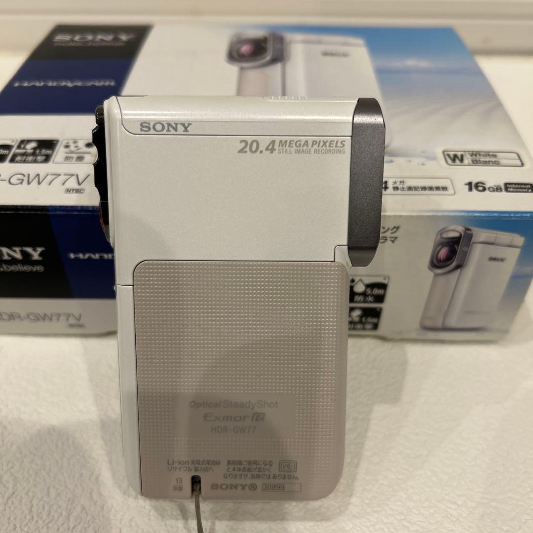 極美品✨SONY ハンディカム 防水カメラ HDR-GW77V 付属品完備　SD