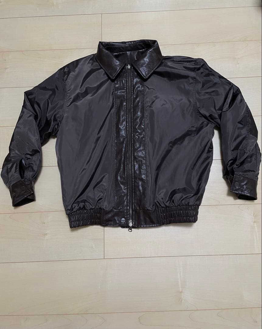 Wrangler リバーシブル エコ レザージャケット brown