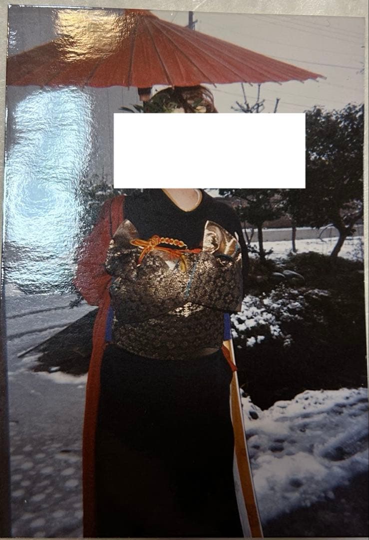 【美品✨️】振袖フルセット レトロモダン 赤 黒 椿 1998年製 成人式 卒業式