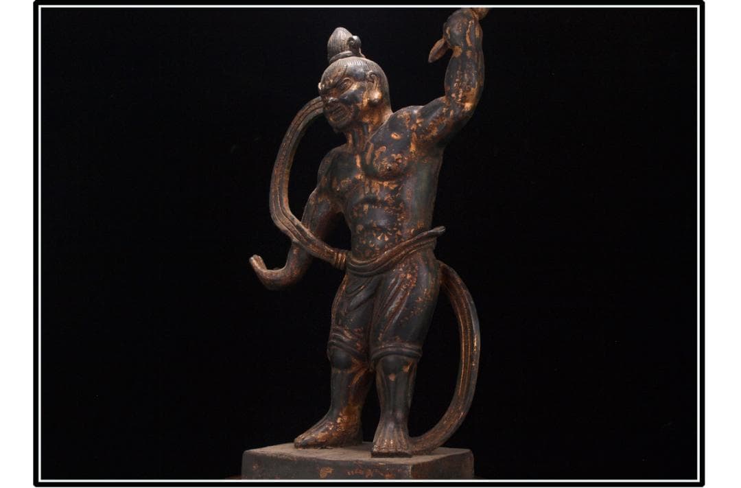 骨董市掘り出し品　貴重品　唐時代銅製仏像　唐物骨董品 DE833C1-3