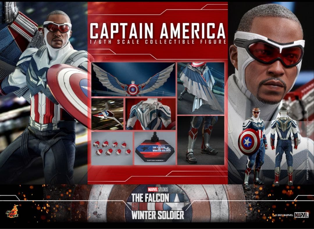チ*ス様 ホットトイズ『ファルコン＆ウィンター・ソルジャー』キャプテン・アメリカ
