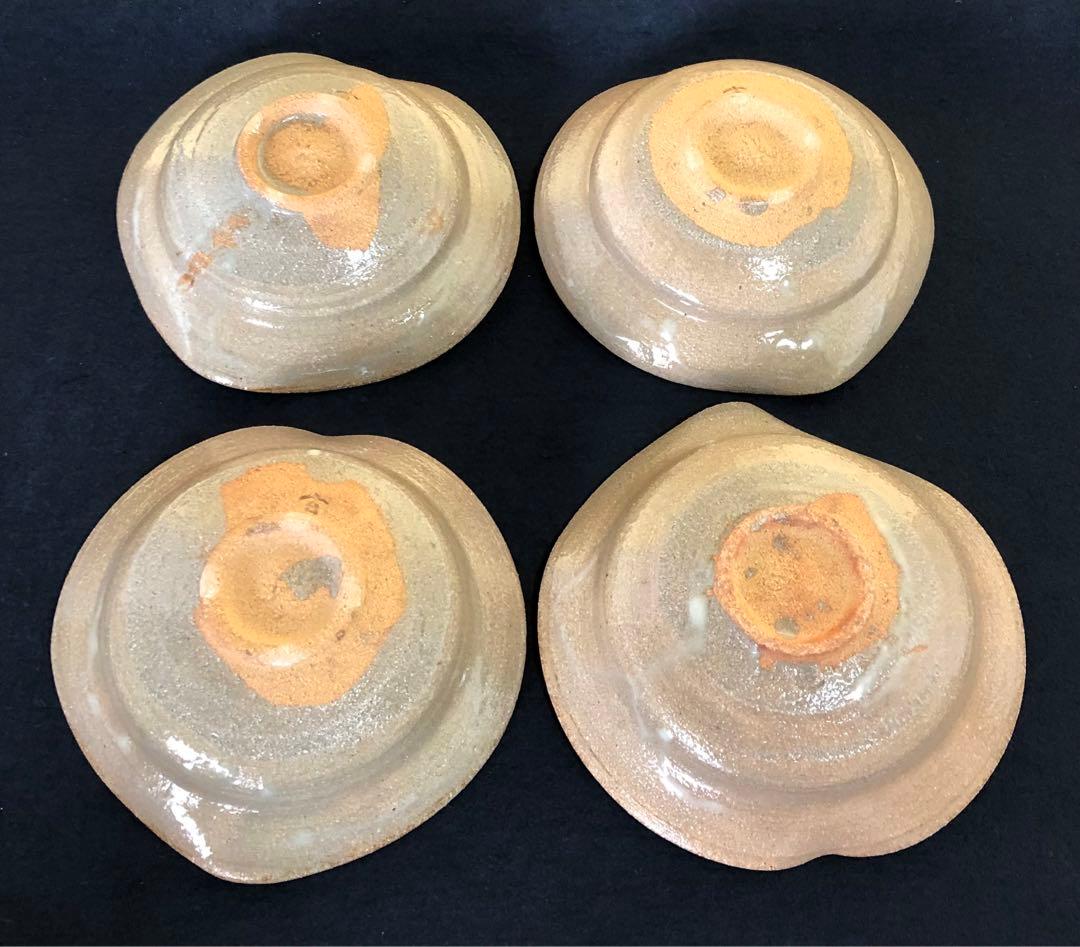 《レ》懐石 絵唐津 向付4客 三玄窯 共布 共箱　251027う1