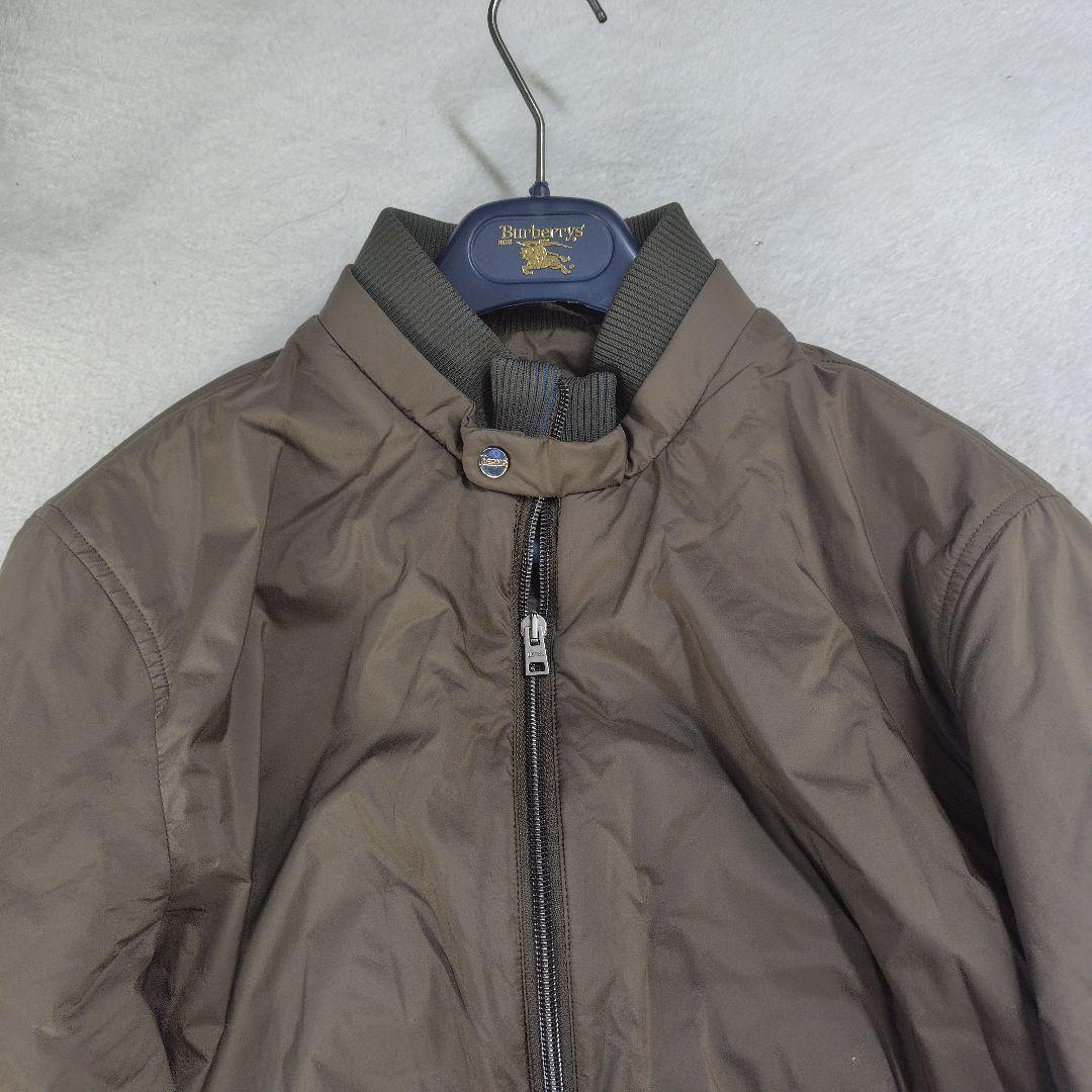 未使用に近い　現行　ヘルノ　ブルゾン　リブ　ダブルジップ　ワンポイント　中綿