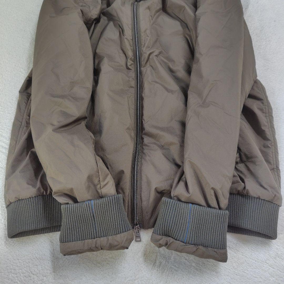 未使用に近い　現行　ヘルノ　ブルゾン　リブ　ダブルジップ　ワンポイント　中綿