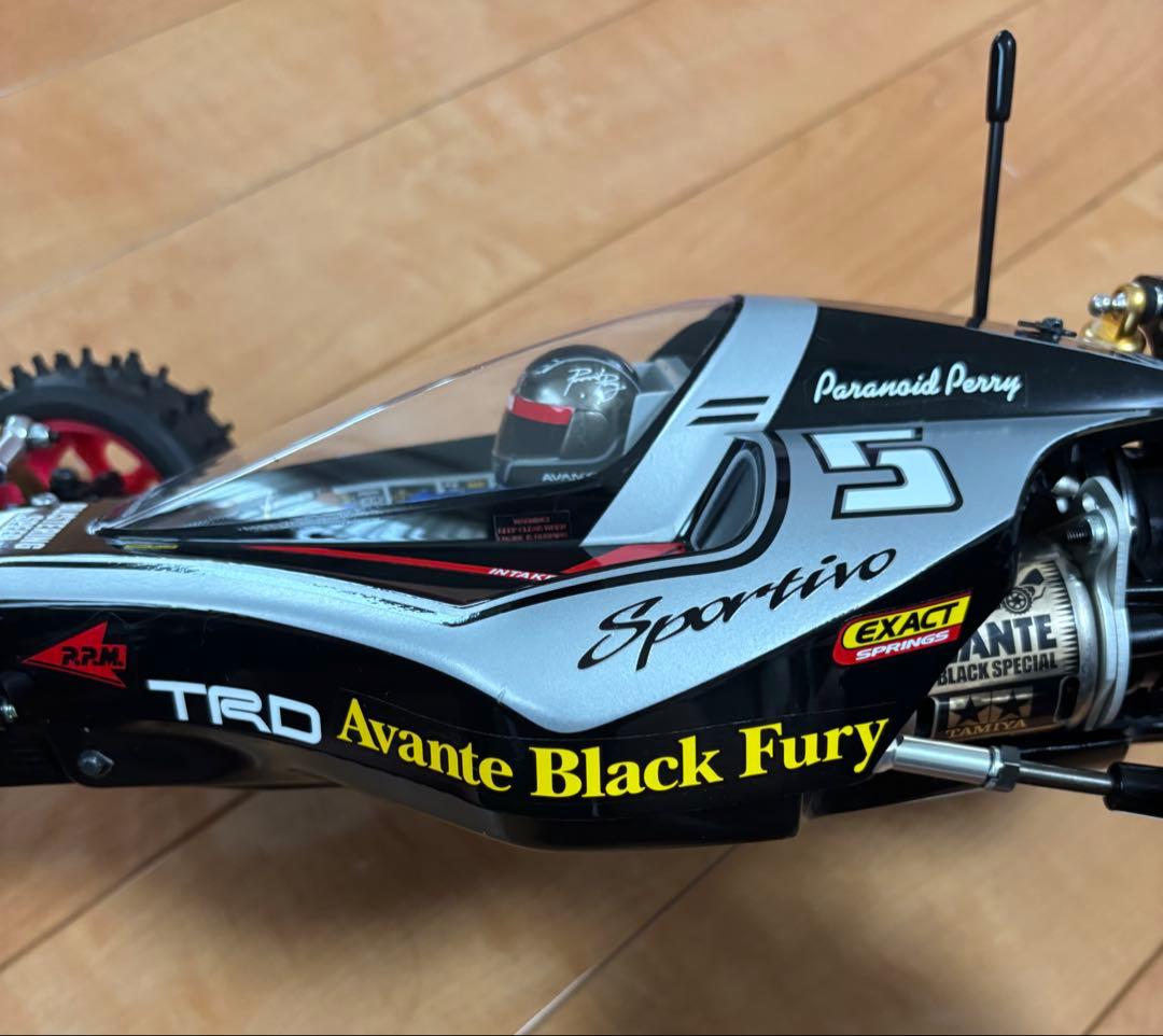 未走行品、タミヤ 1/10 電動RC アバンテ2011 ブラックスペシャル