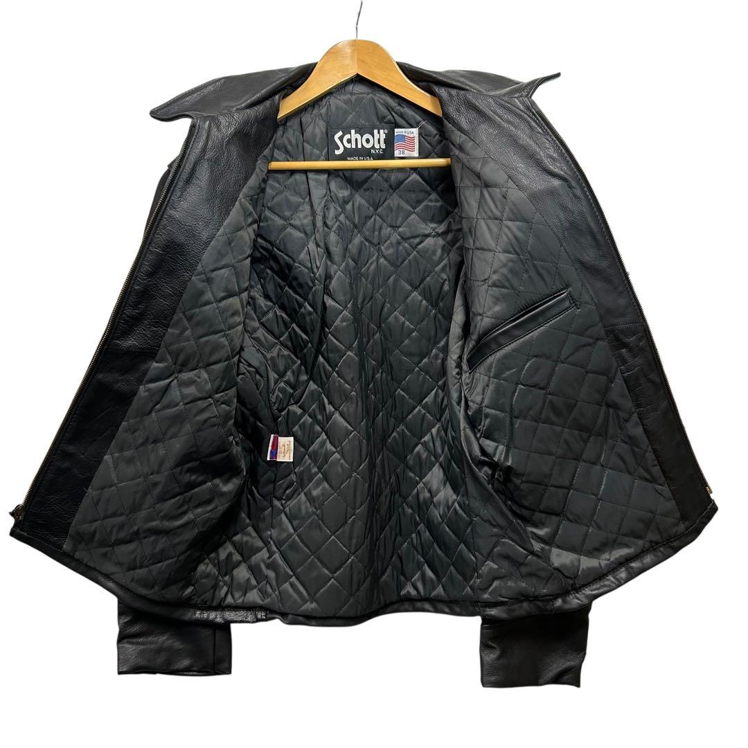 Schott トラッカージャケット 634 USA製 38 シングルライダース