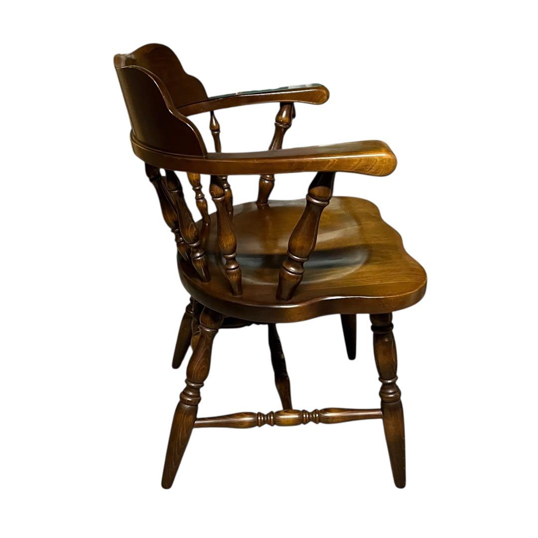 【送料無料】飛騨産業 キツツキ ウィンザーチェア アームチェア アンティーク ④