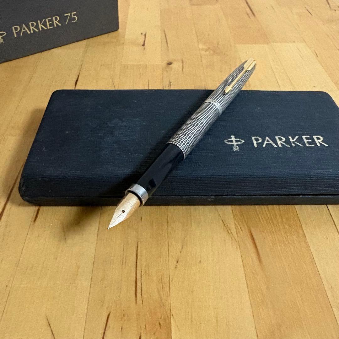 パーカー 75 万年筆 スターリング シルバー 筆記具