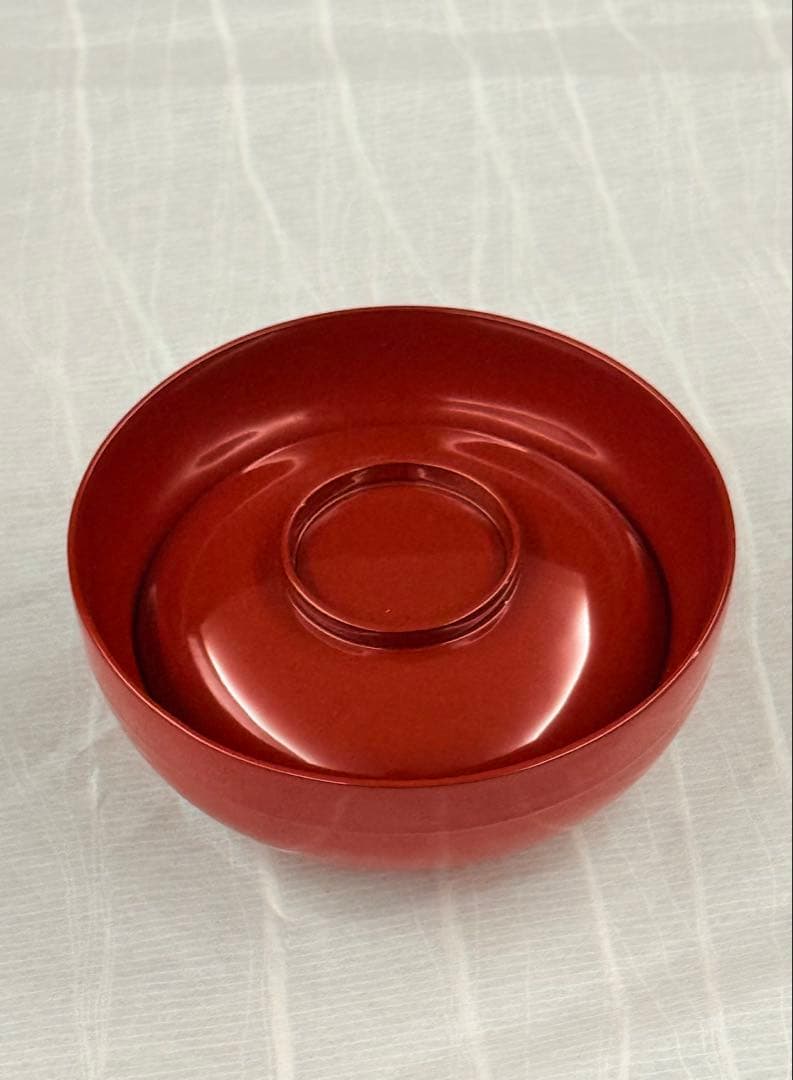 越前漆器 無地 祝膳 総朱 木製