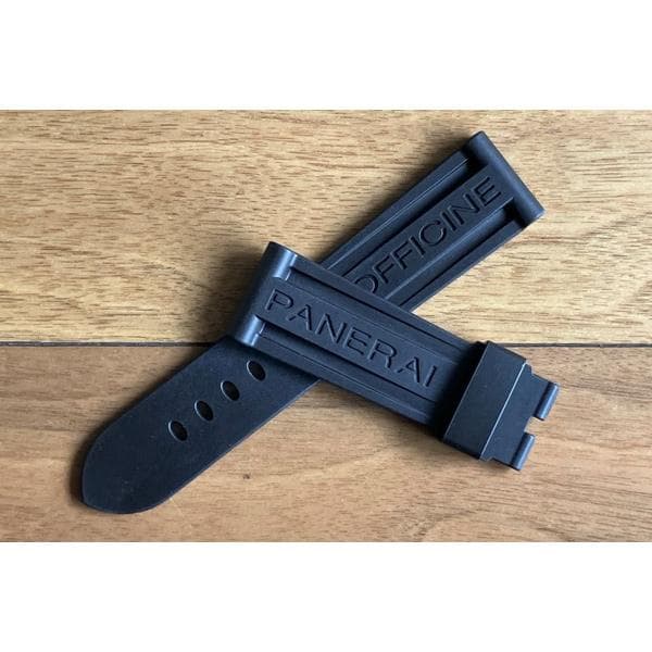 PANERAI パネライ 純正 24mm 尾錠用 ラバー ベルト ブラウン