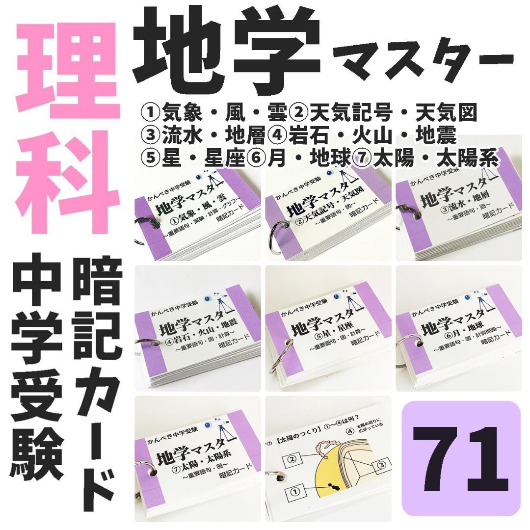 中学受験セット商品【100】国語・算数・理科・社会　暗記カード　テスト対策
