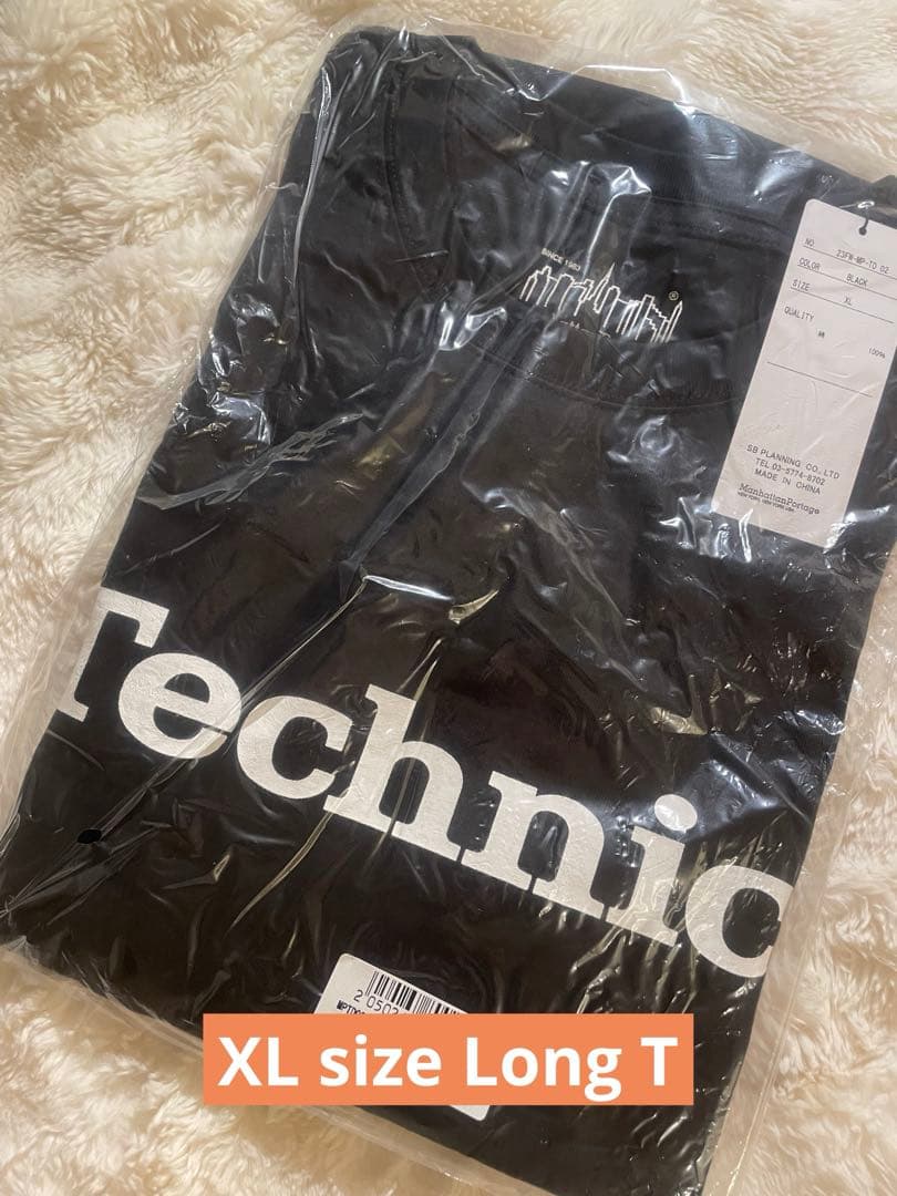 Muro ×TechnicsManhattanPortageブラック ロングT