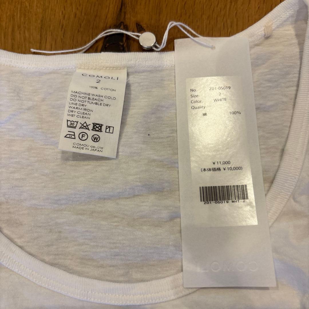 2枚組 黒白 COMOLI サープラスタンクトップ size2