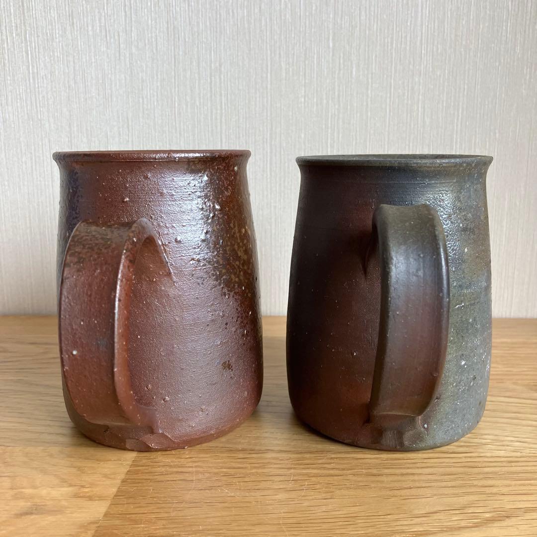 備前焼　ジョッキ　マグカップ　ペア　※