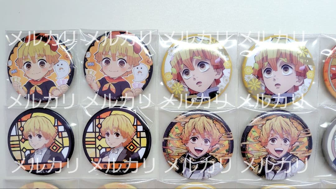 我妻善逸 缶バッジ ラバーストラップ アクリルスタンド まとめ売り