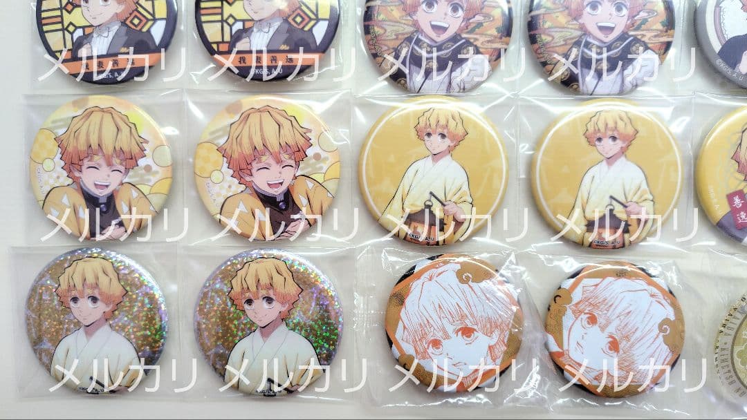 我妻善逸 缶バッジ ラバーストラップ アクリルスタンド まとめ売り