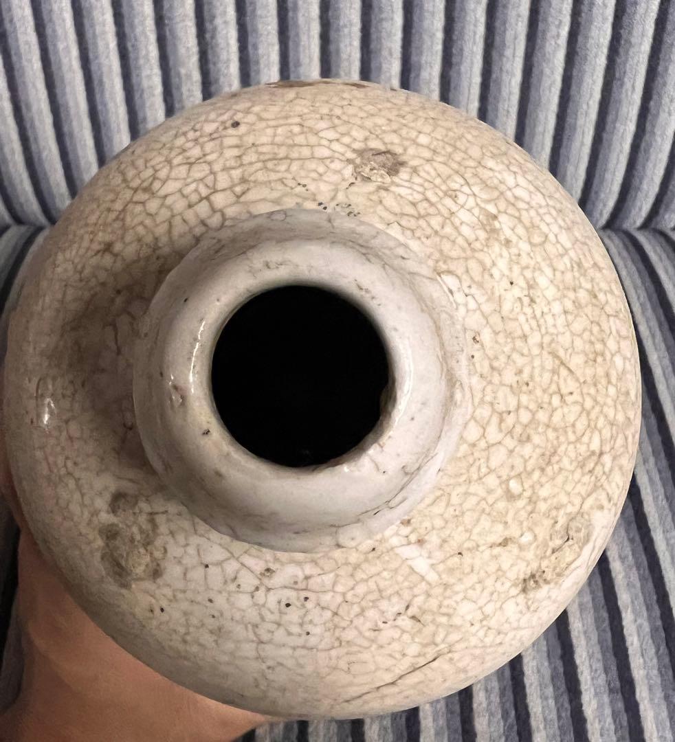 焼き物　醤油瓶　壺　花瓶にも？Japan ceramic shouyu jar