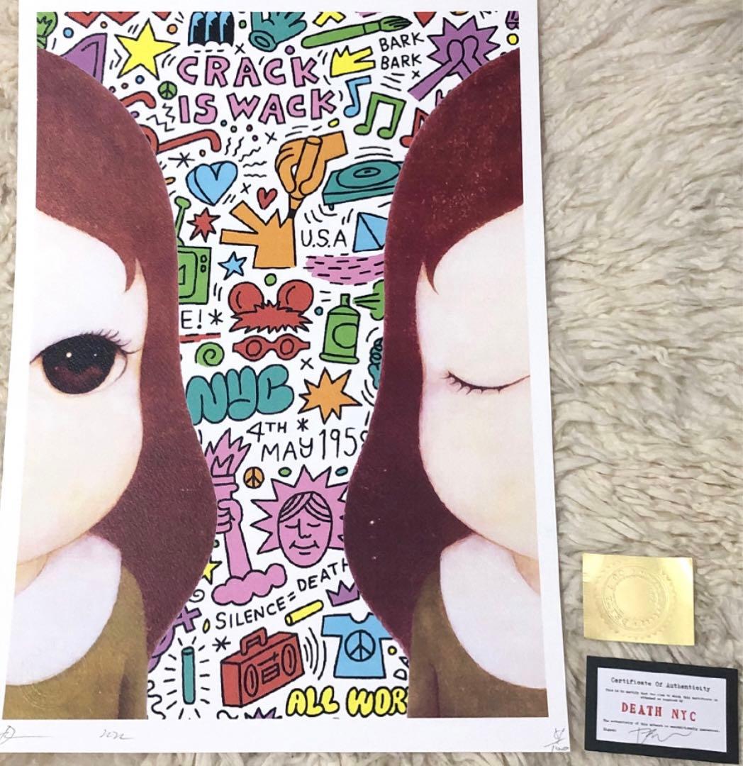 DEATH NYC 世界限定100枚 奈良美智 ／キースヘリングロッタちゃん13