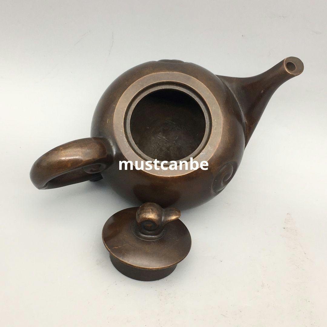 銅器 祥雲茶壺 酒壺 茶道具 煎茶器 工芸品 置物