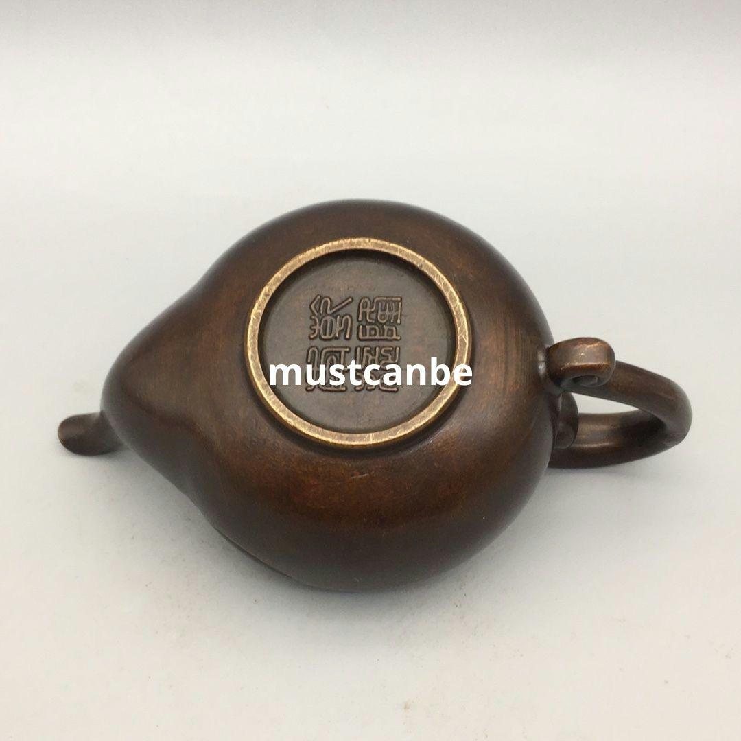 銅器 祥雲茶壺 酒壺 茶道具 煎茶器 工芸品 置物