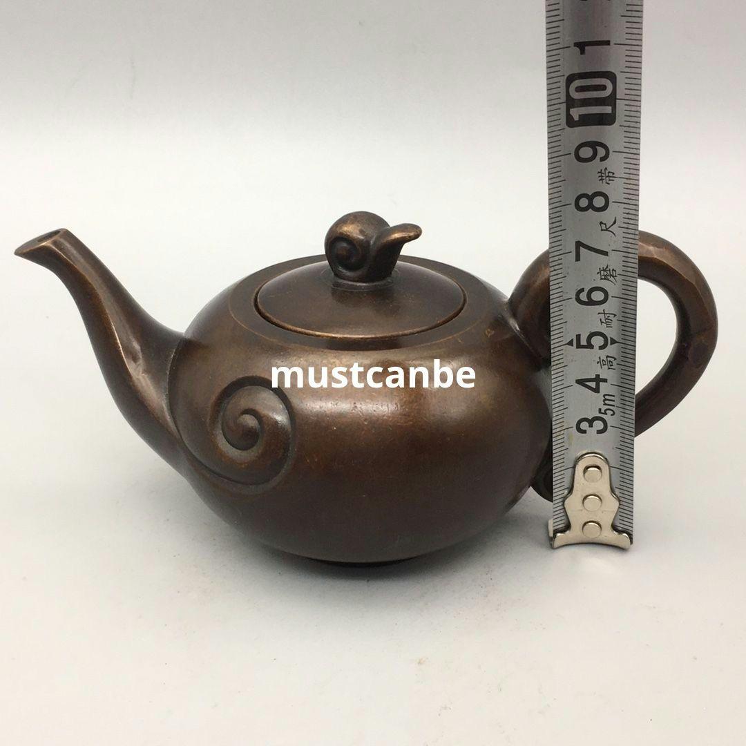 銅器 祥雲茶壺 酒壺 茶道具 煎茶器 工芸品 置物
