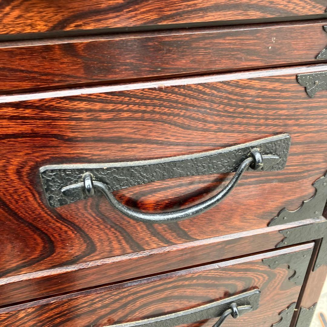 昭和レトロ 古家具 欅 仙台箪笥 7段8杯 引き出し箪笥 古家具 ビンテージ