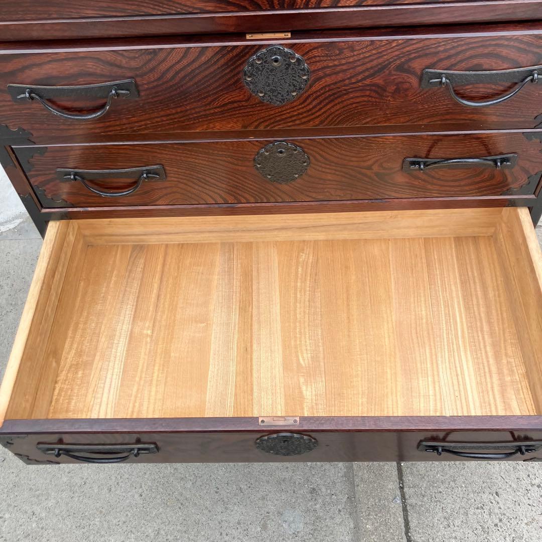 昭和レトロ 古家具 欅 仙台箪笥 7段8杯 引き出し箪笥 古家具 ビンテージ