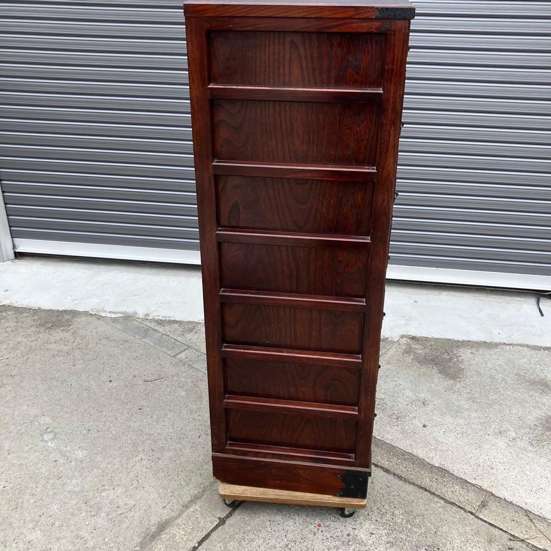 昭和レトロ 古家具 欅 仙台箪笥 7段8杯 引き出し箪笥 古家具 ビンテージ