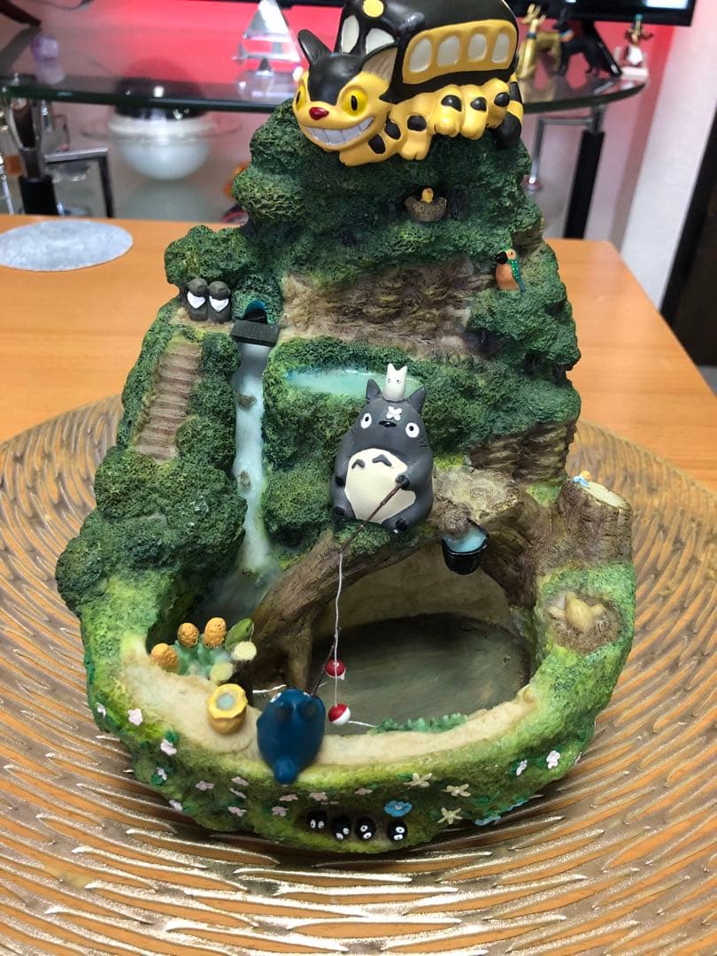 ジブリ となりのトトロ ミニウォーターガーデン 釣りに行こう (ジャンク扱い)