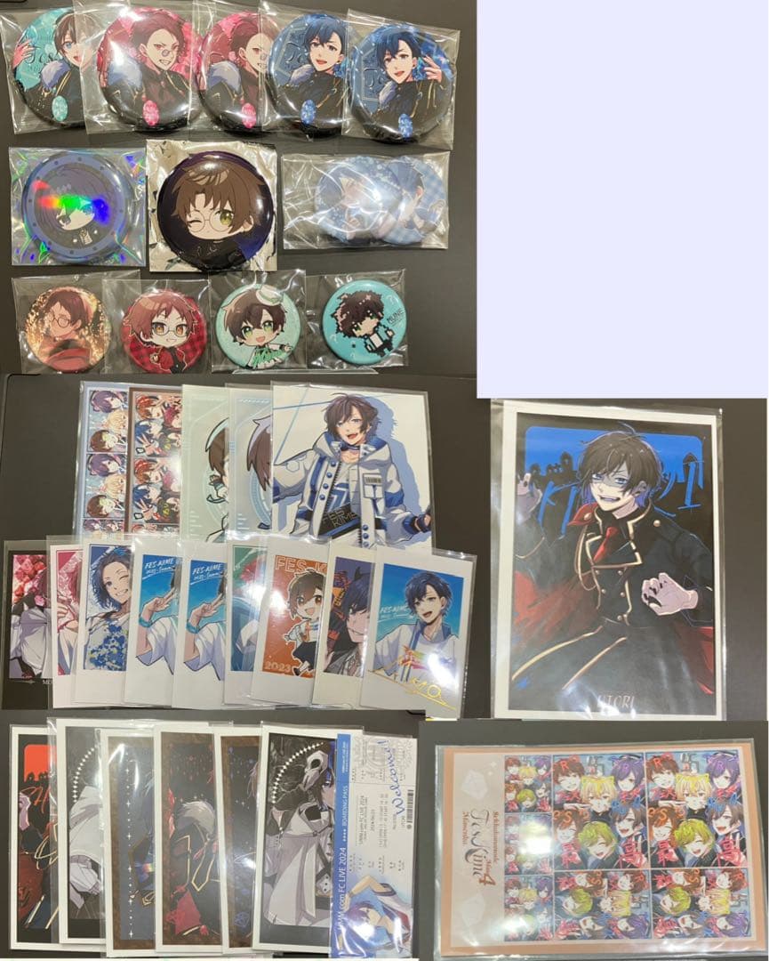 フェスキメ　ポストカード、缶バッジセット