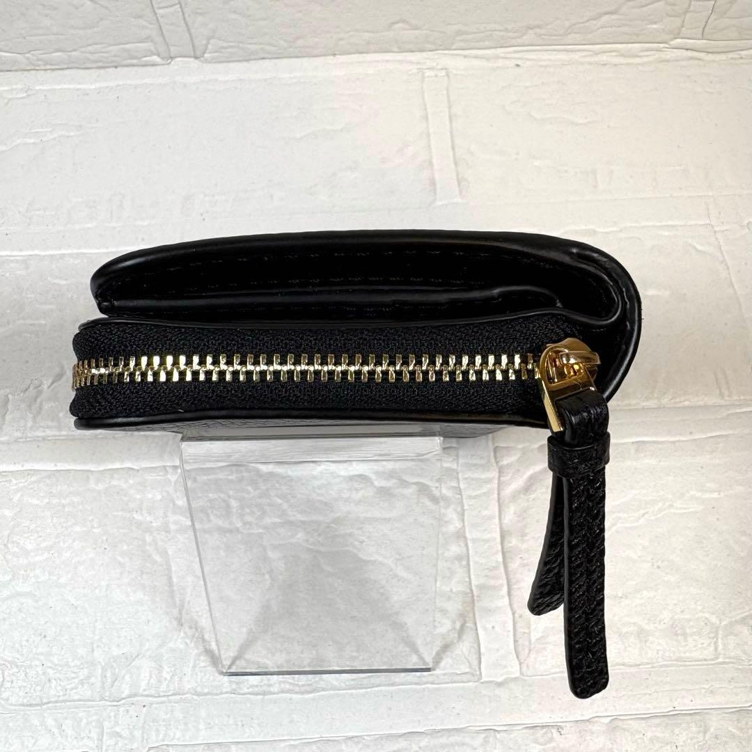 トリーバーチ TORY BURCH ラウンドファスナー折り財布 ブラック