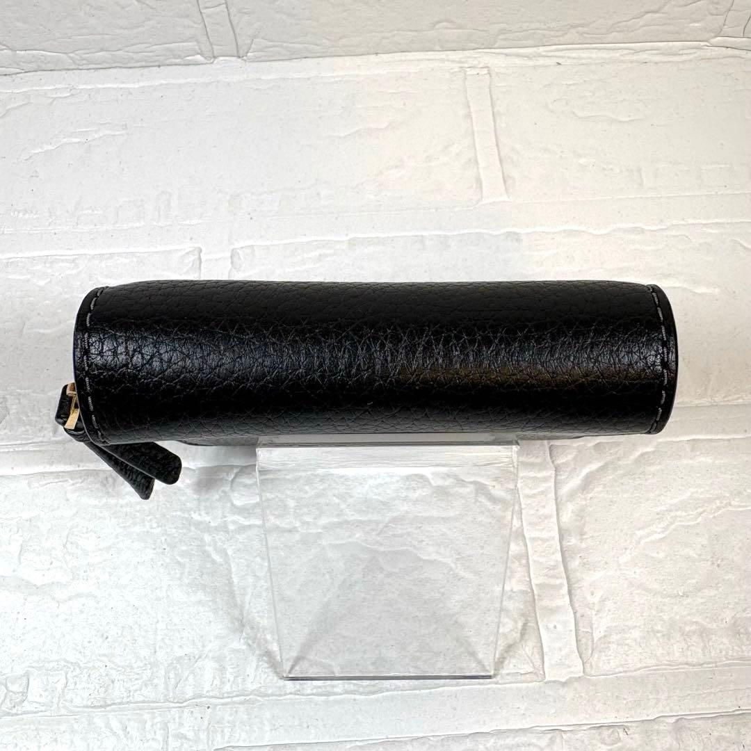 トリーバーチ TORY BURCH ラウンドファスナー折り財布 ブラック