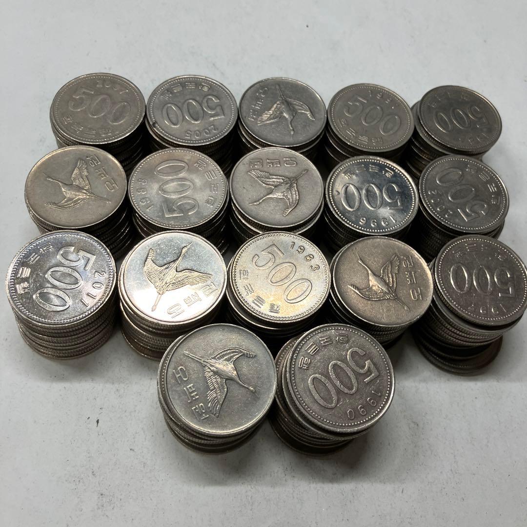 韓国　500ウォン　170枚　まとめ売り