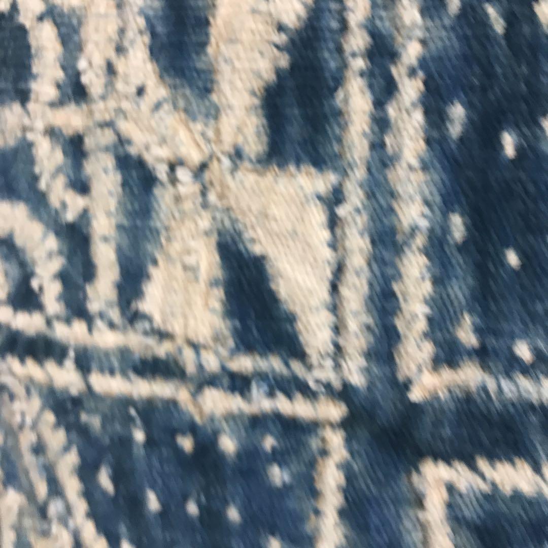 アフリカ　バミレケ布　藍染　アンティーク