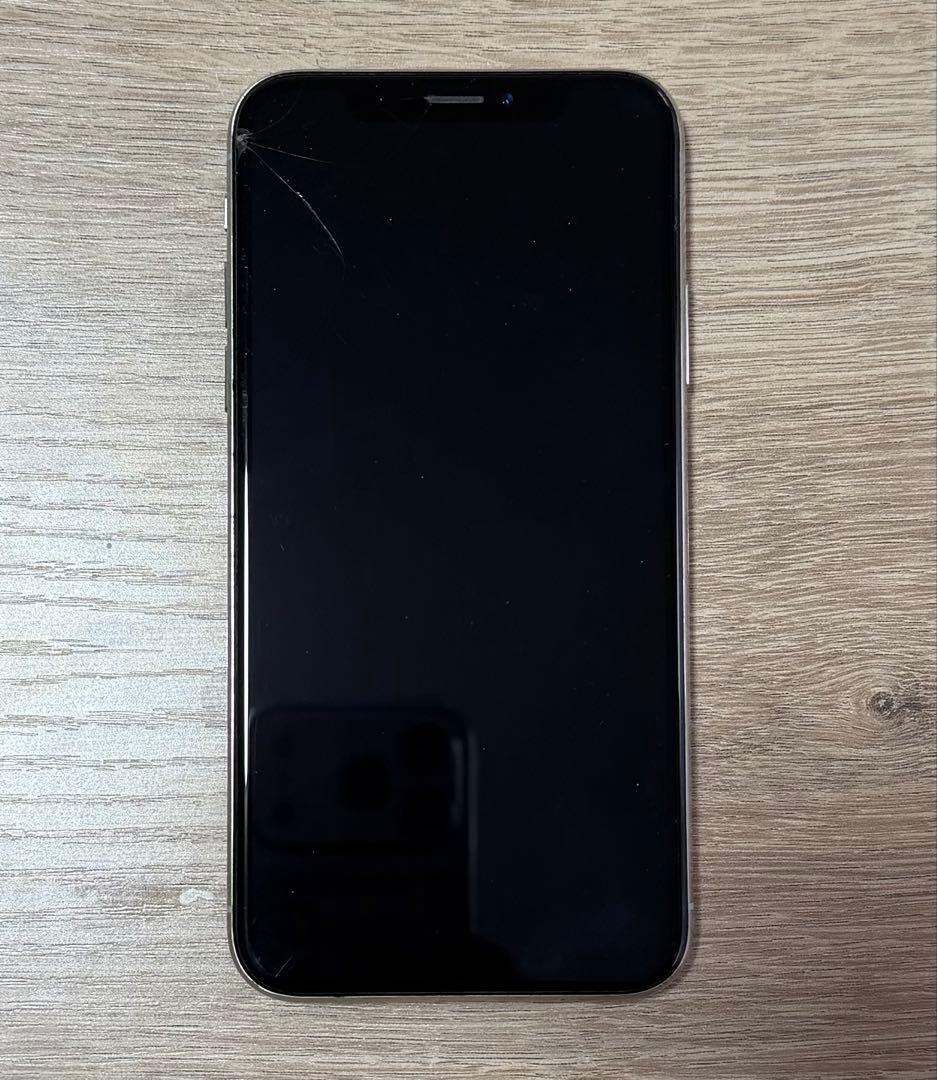 【24時間以内に発送】iPhone X 64GB シルバー 画面ひび割れ有り