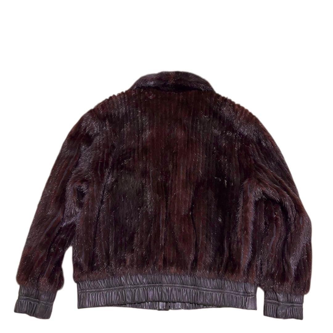 【美品】JINDO ミンク レザー/メンズ ユニセックス/リバーシブルジャケット