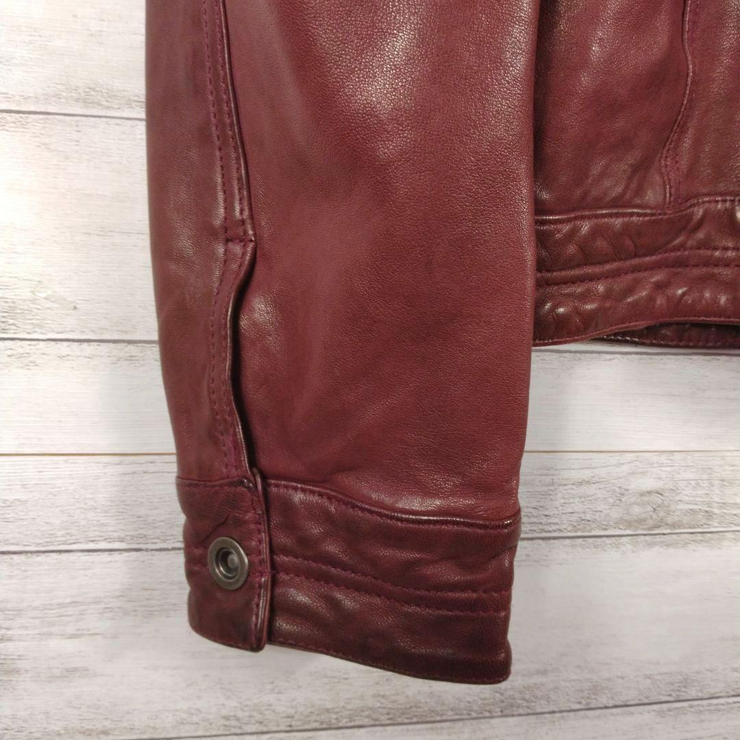 メンズ☆AVIREX　シングルライダース　革ジャン　レザージャケット　上野商会L