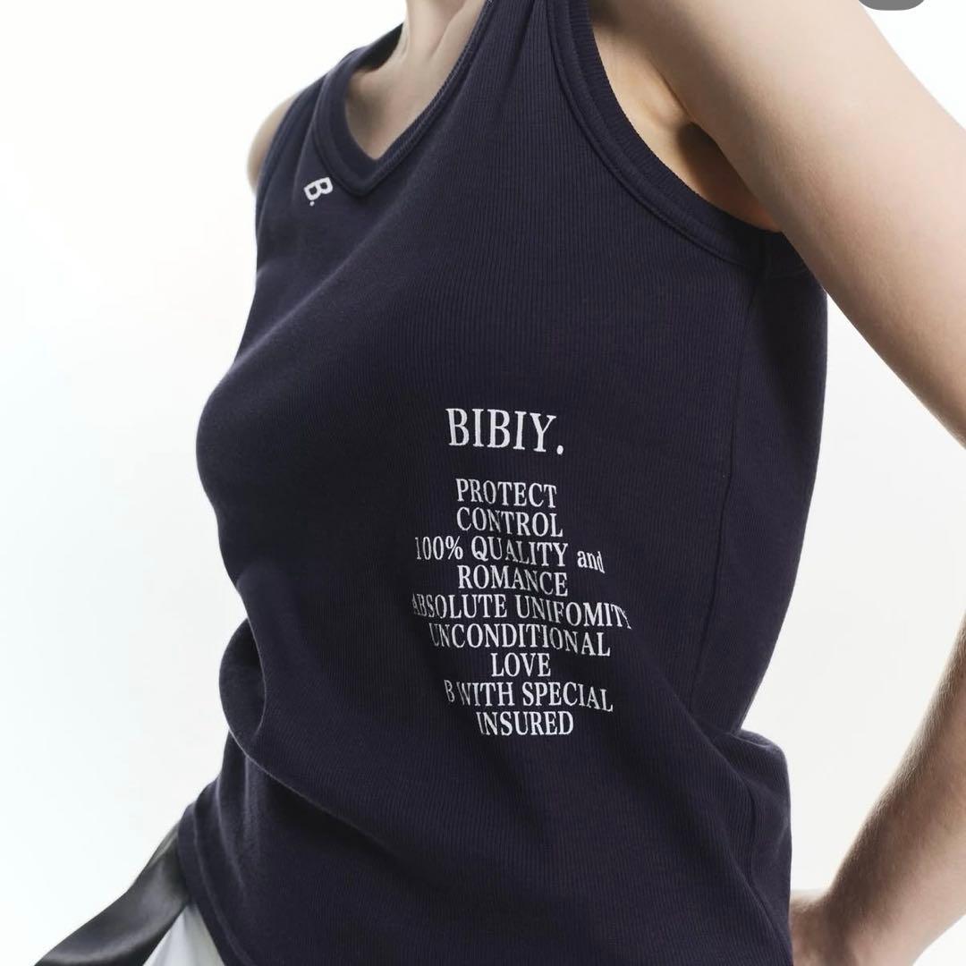 BIBIY. タンクトップ ネイビー 新品未使用タグ付