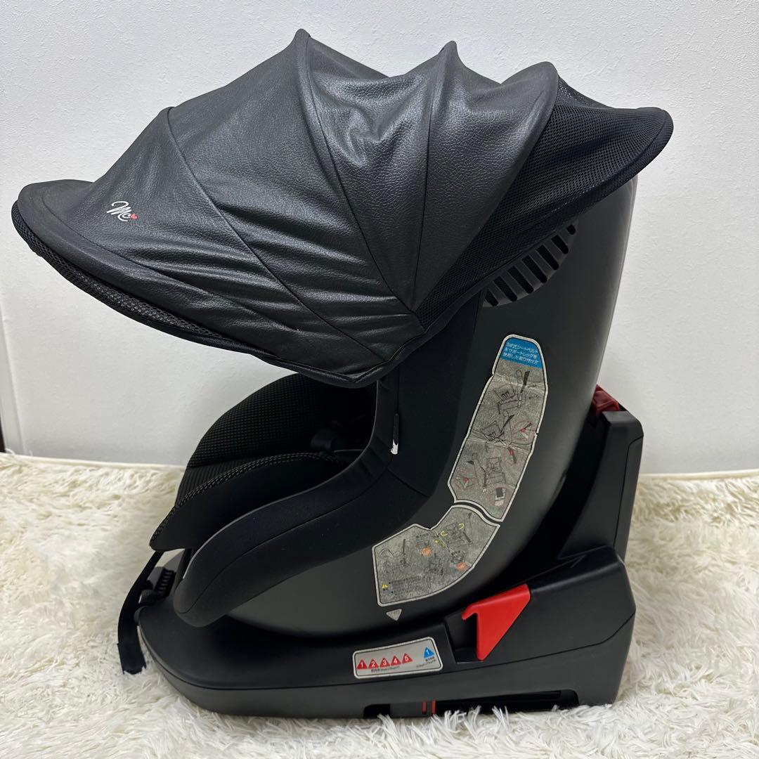美品　西松屋　マムズキャリー ターンレジェFIX グレー チャイルドシート