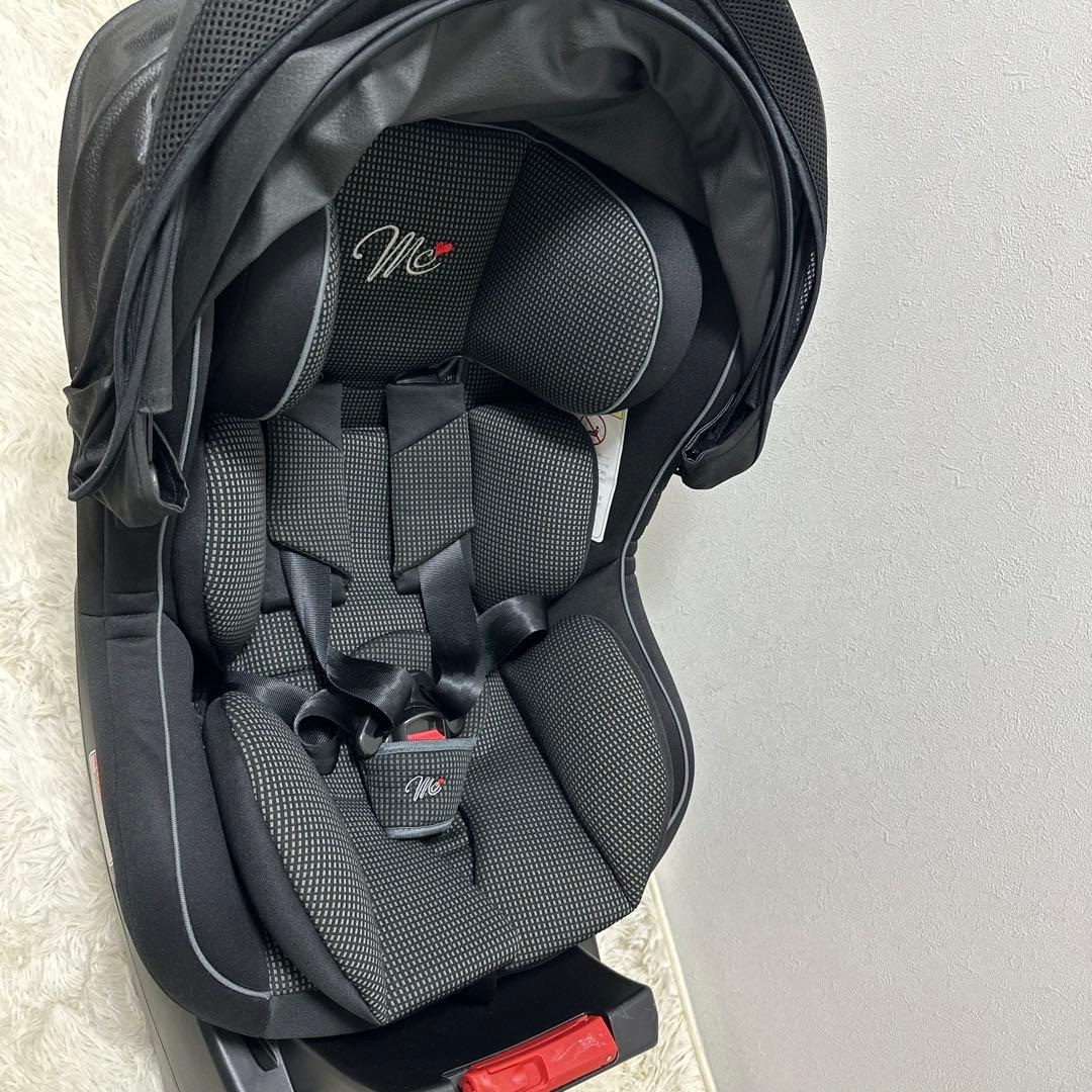 美品　西松屋　マムズキャリー ターンレジェFIX グレー チャイルドシート
