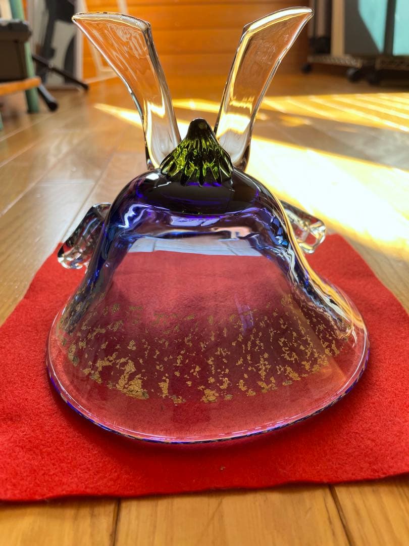 五月節句　クリスタルガラス　兜