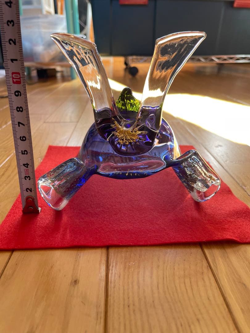 五月節句　クリスタルガラス　兜